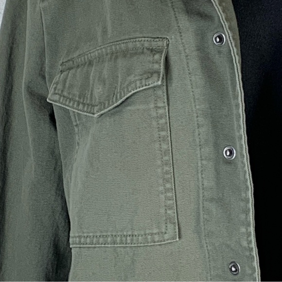 Who What‎ Wear~Women's Army Green Cotton Military/Utility/Field Jacket~Sz L - Picture 6 of 15
